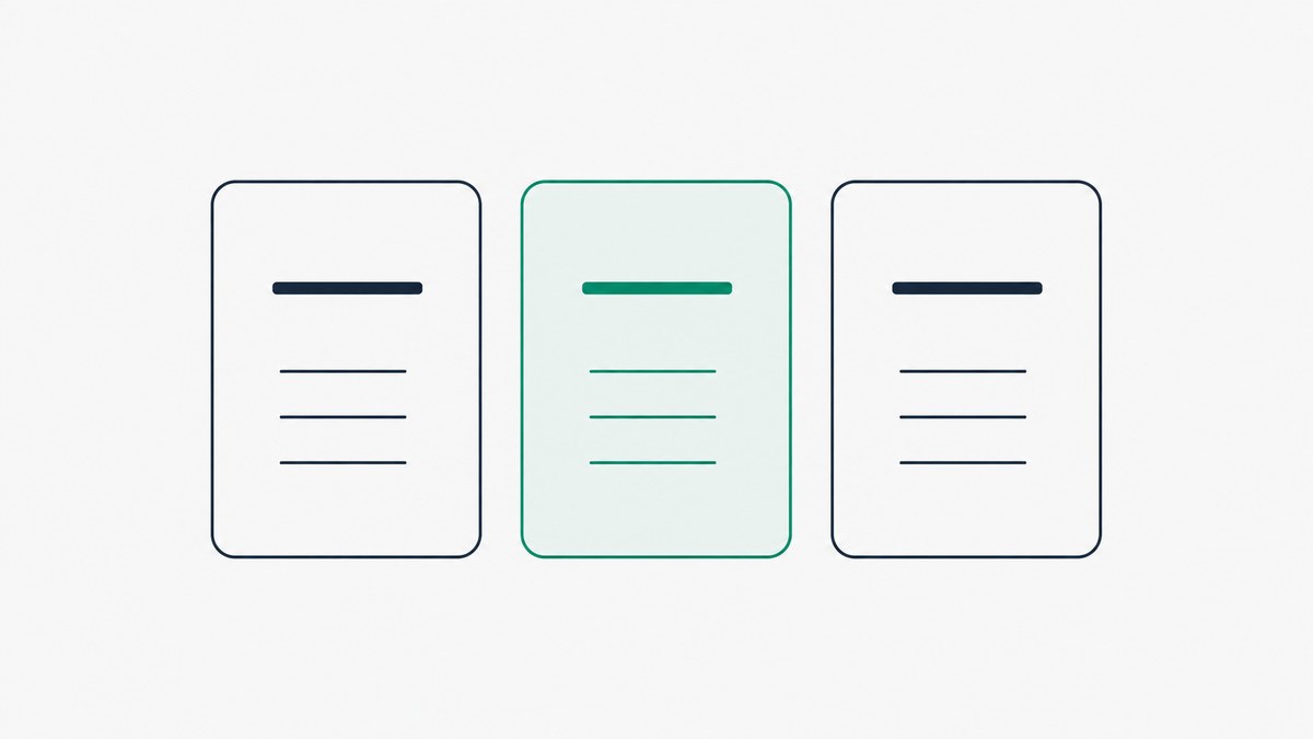 Three plan cards of equal height side by side, the middle one filled green