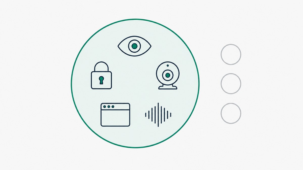 One credit containing five security icons, with three empty credits greyed out beside it
